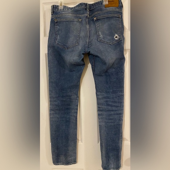 H&M & Denim Slim Low Waist Button Fly Jeans 34X32 - Picture 3 of 9